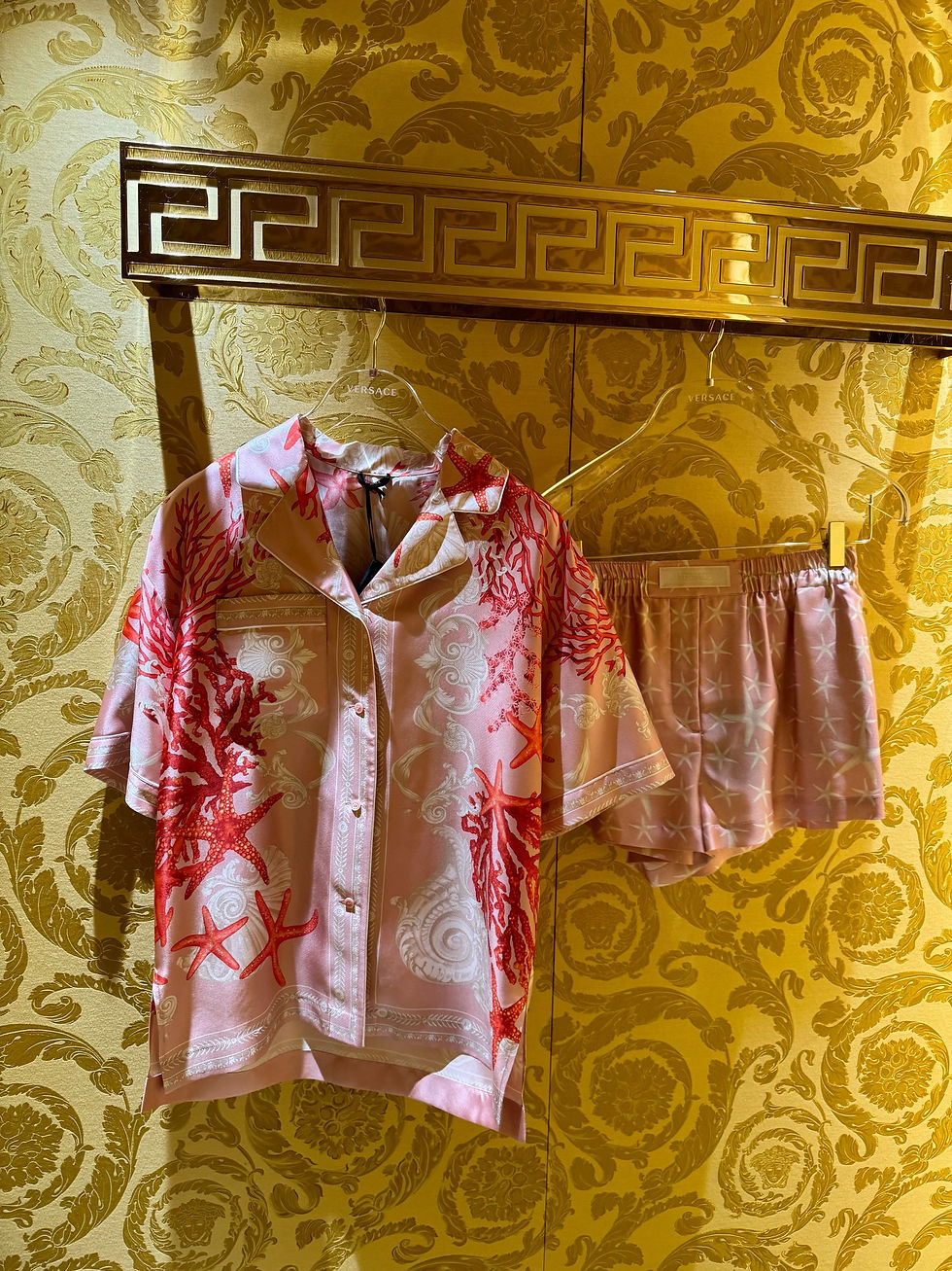 Thumbnail: VERSACE Stella Marina Silk Boxer Shorts