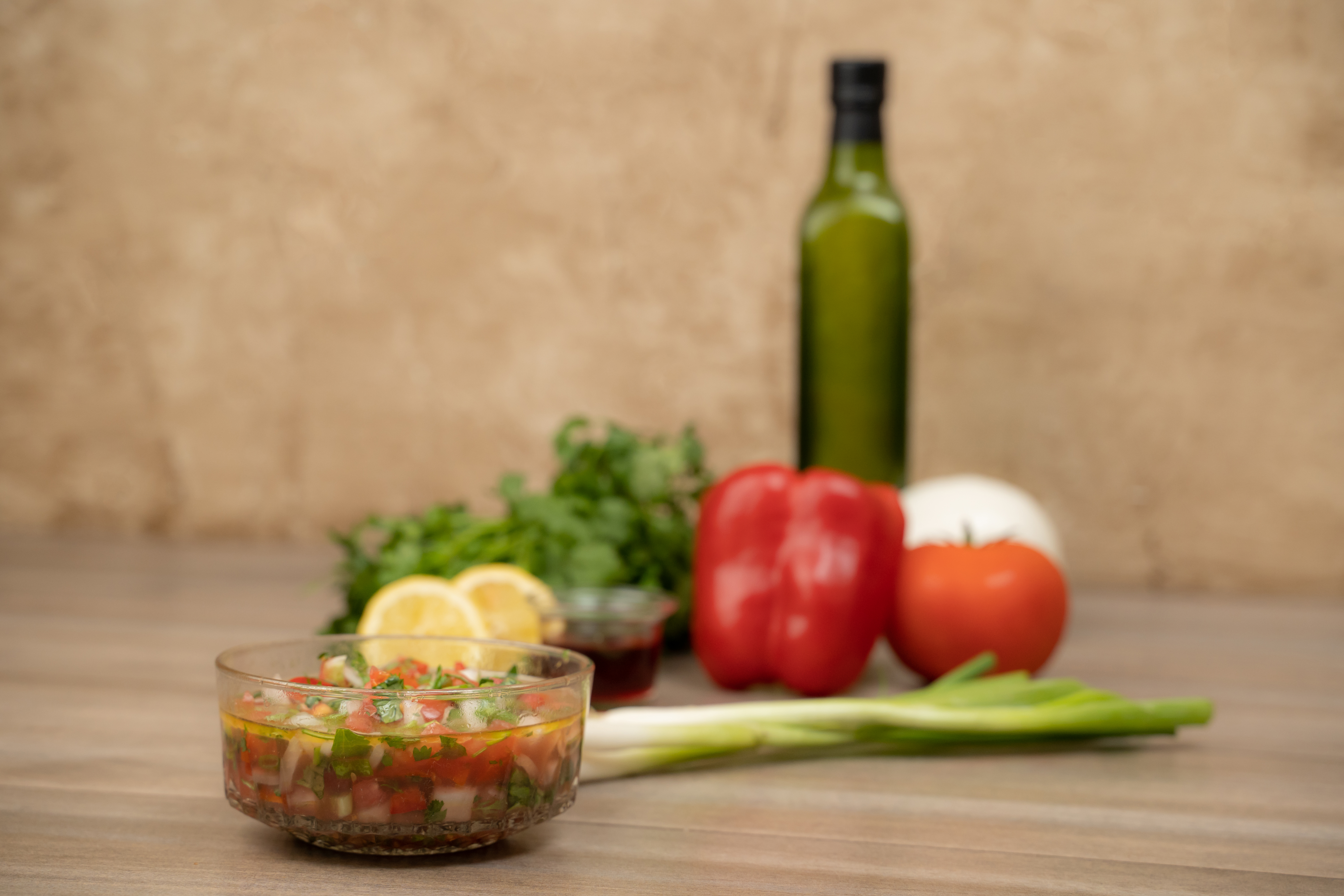 Arranged Food and Objects