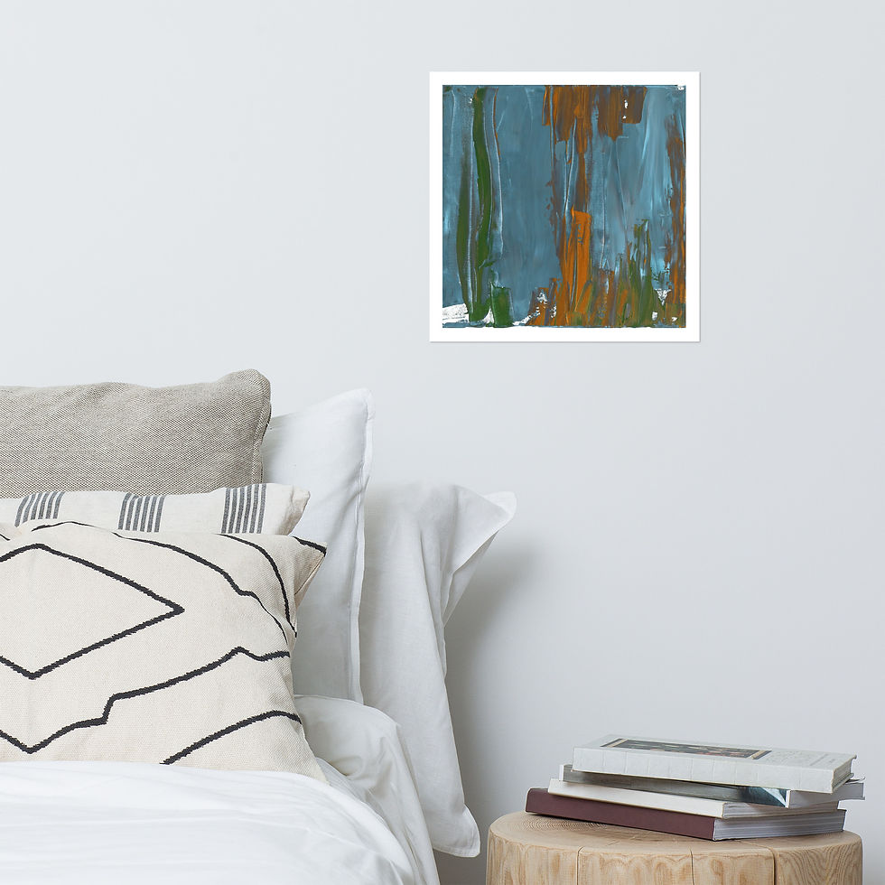 Thumbnail: Pastel Oh My! - Muddy Teal • Art print