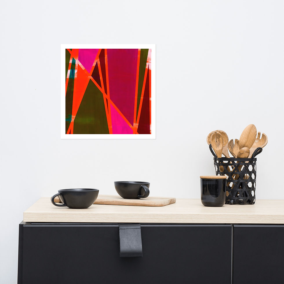 Thumbnail: Mellow Haze - Orange Pink • Art Print