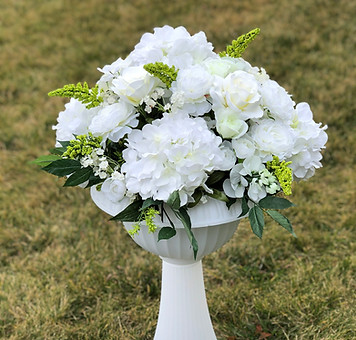 Classic Italian Inspired Flower Pot Whit