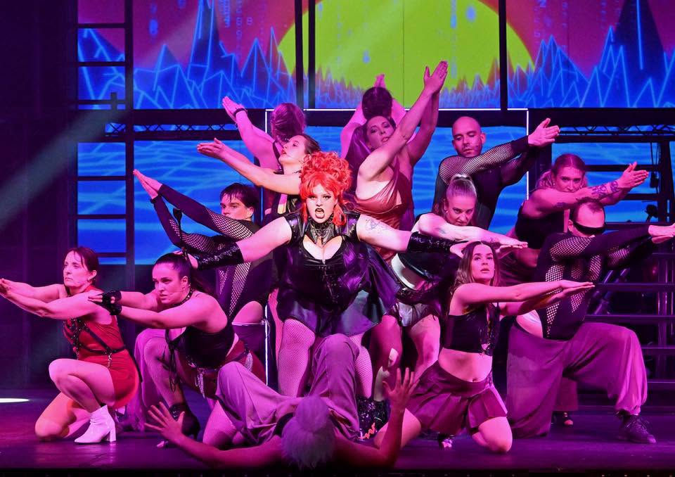 Killer Queen Natalie Van Spelde and ensemble. Photo by Martin Pulley.