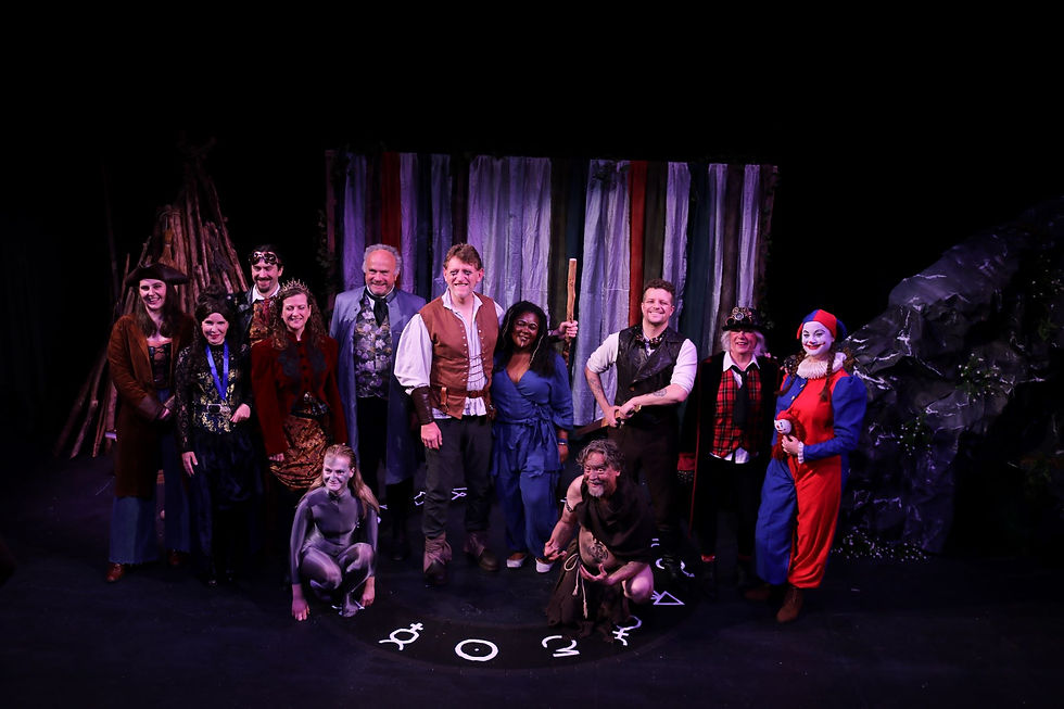 The Tempest cast. Photo courtesy of Caramba Theatre Company.