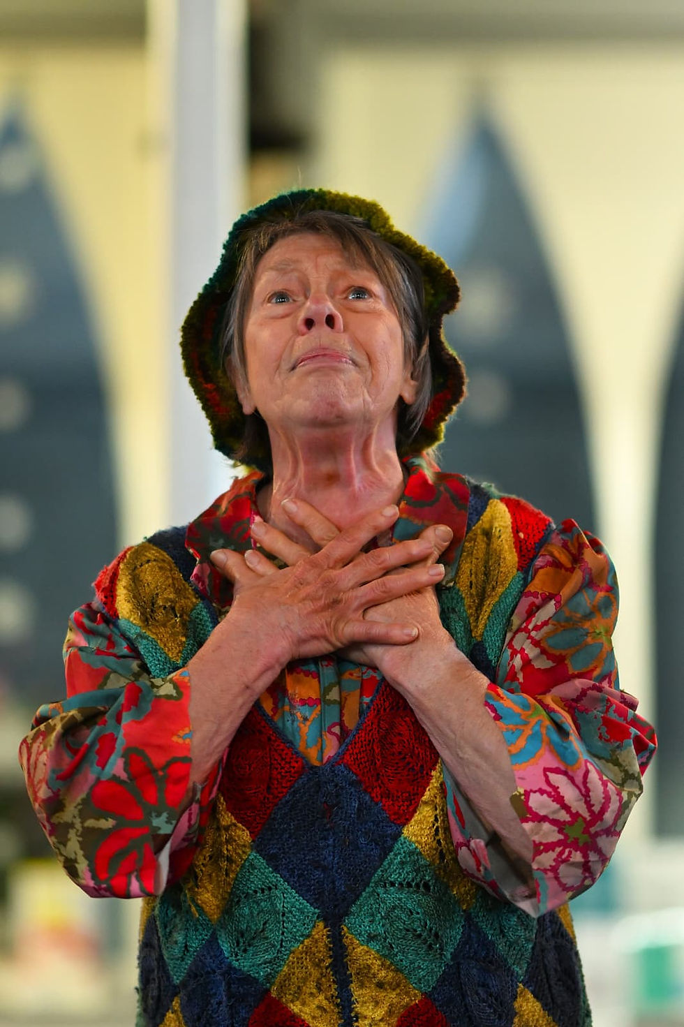 Pamela Hickson as Miss Shepherd. Photo by Chris Clarke.