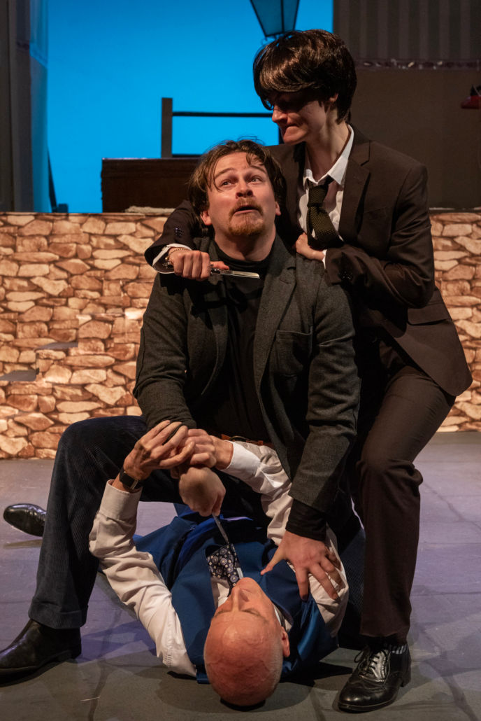 Top to bottom: Rachel Crabbe (Daisy Swaby), Alan Dangle (Joshua Newby) and Charlie Clench (Adam Miller). Richard Smith Photography.