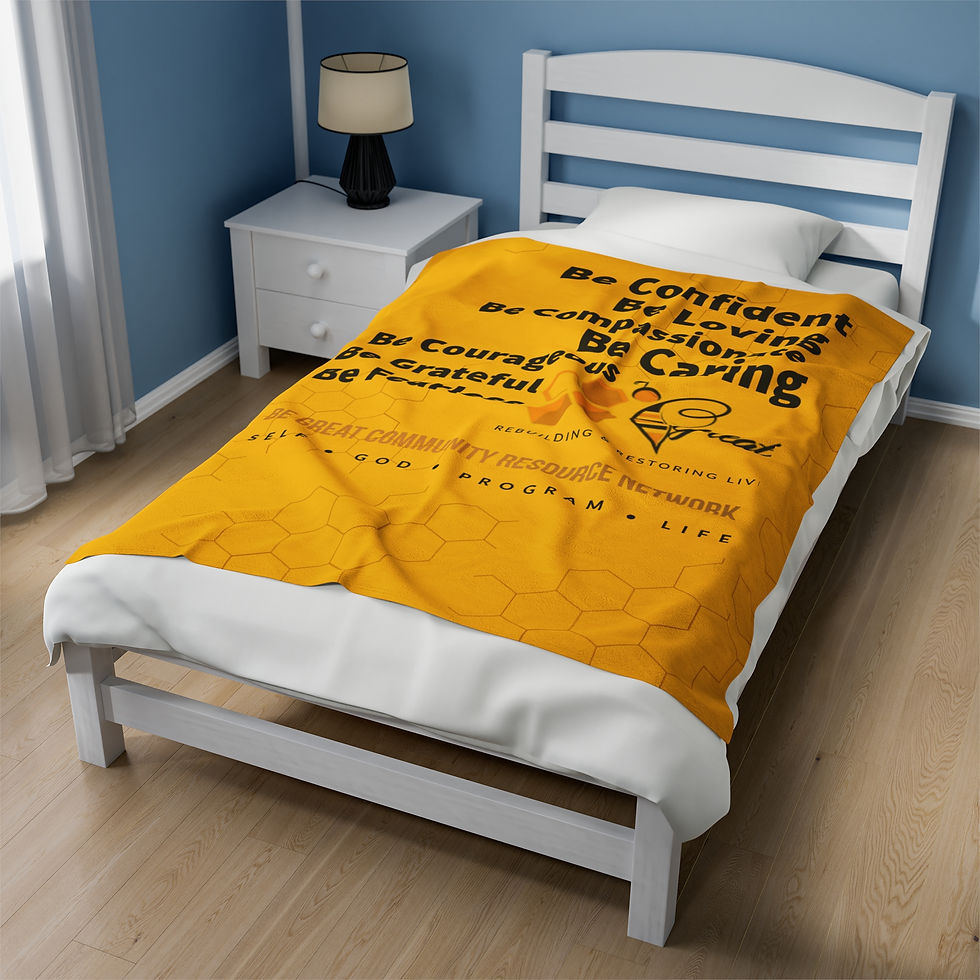 Plush Blanket - Be Great Family Inspiration Design