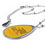 Thumbnail: Necklace - Keep Greatness Close Oval Pendant for Gratitude Expression