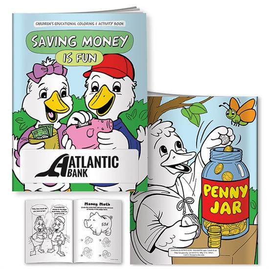coloring book about saving money from koozie group