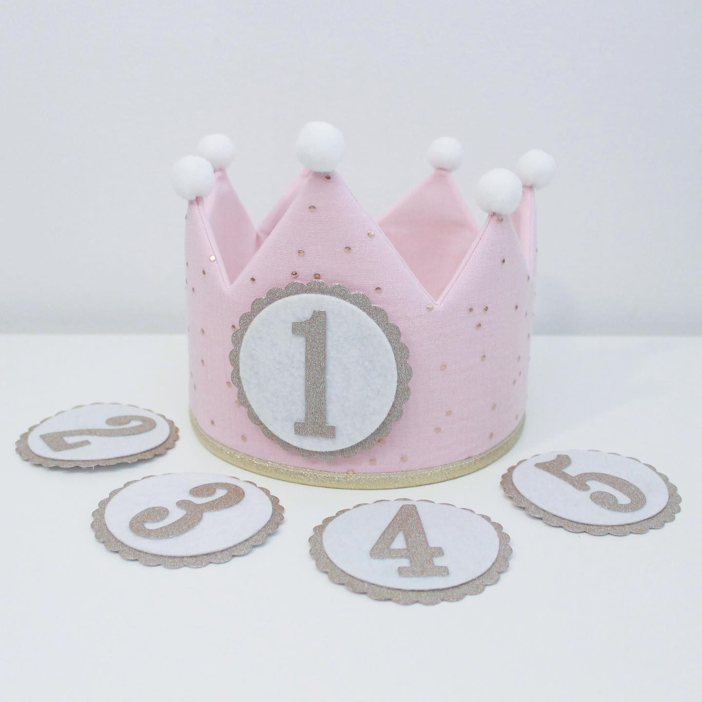 Corona de Cumpleaños con 5 números a Elegir