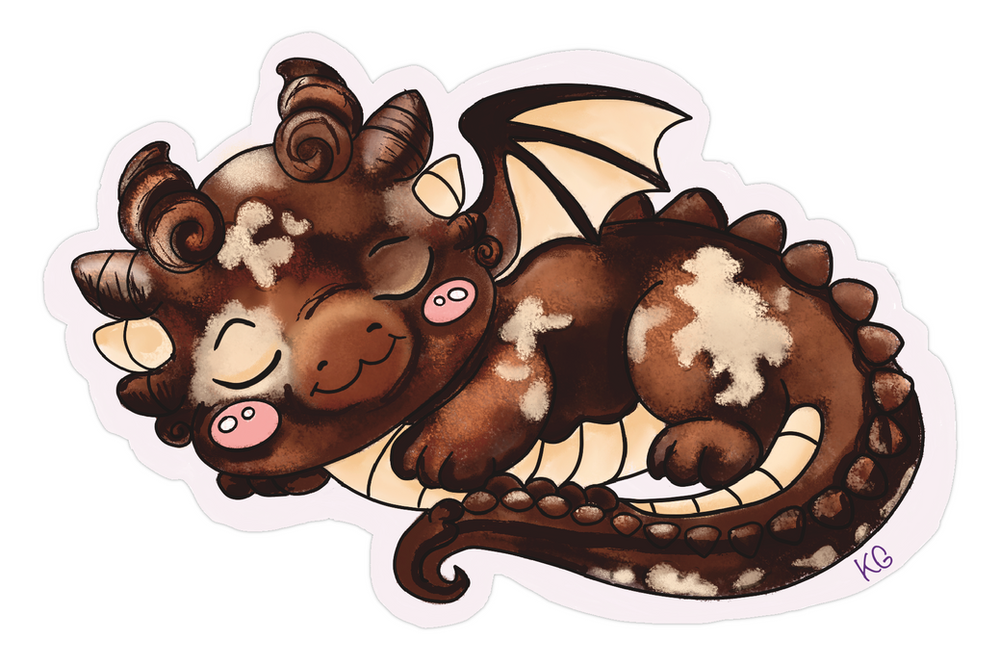 Mocha Chip Vinyl Sticker