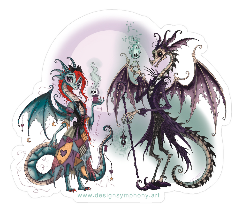 Queen Ragdollwyn & King Jax Hauntling Vinyl Sticker