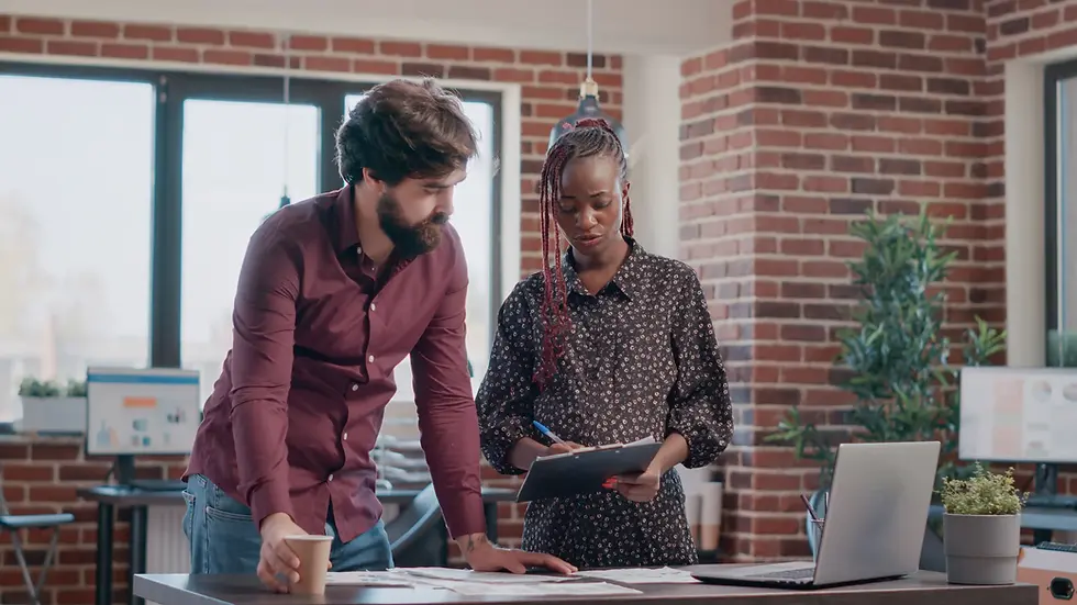 pregnant-woman-man-working-marketing-strategy-team-business-people-using-clipboard-with-pa