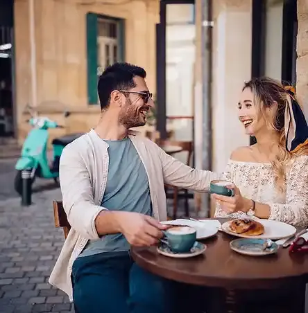 Group of friends at party