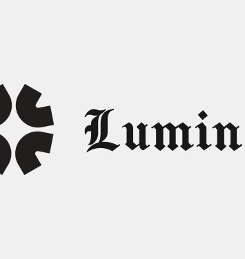 Lumina logo with circular geometric icon