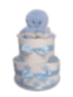 Baby boy octopus nappy cake for new baby