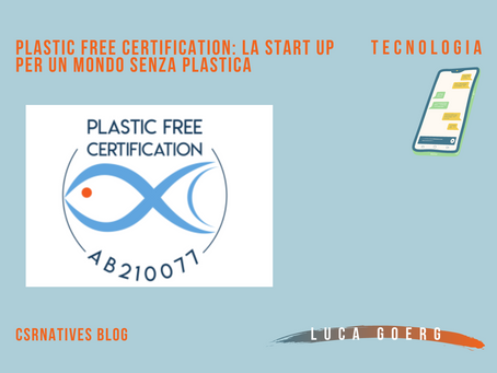 Plastic Free Certification: la start up per un mondo senza plastica