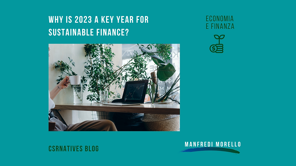 Why is 2023 a key year for Sustainable Finance?