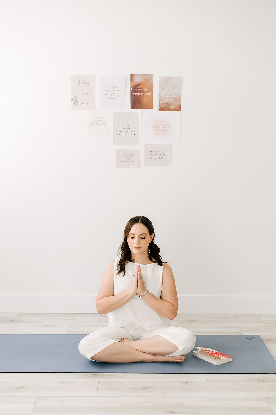 Gianna, a mother and founder of Haven, during her branding session, with professional, relatable, and grounded images reflecting her mission to build a village for motherhood in Canada.