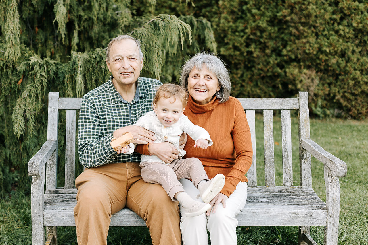 Grandparents during the fall session at The Guelph Arboretum