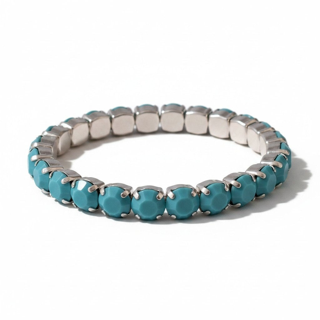 Turquoise elasticated bracelet