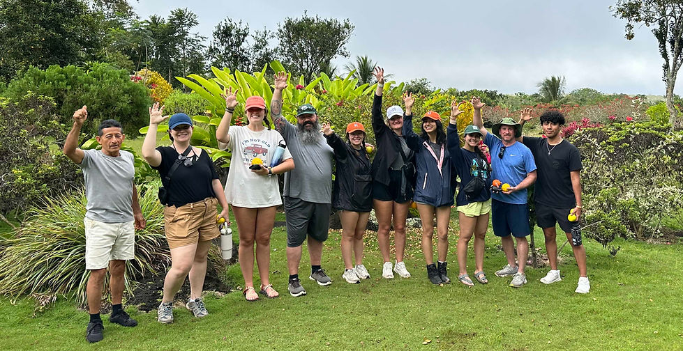 2024 group at Otoy farm on San Cristobal