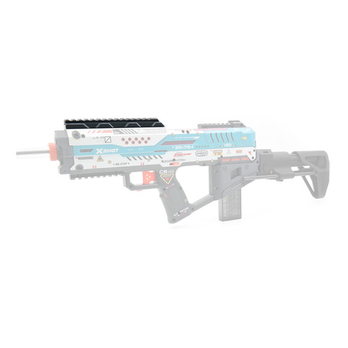 Raised Top Rail for X-Shot X-Fury | AK Blaster MOD