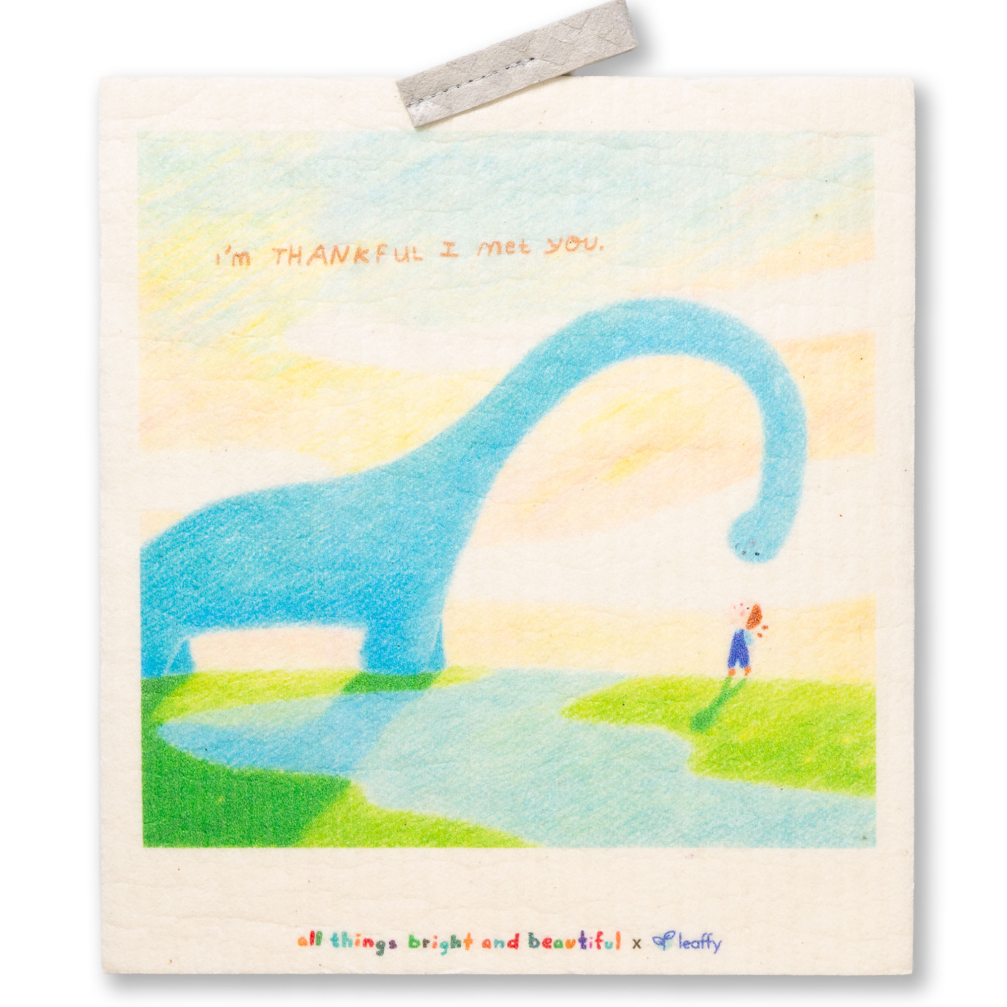 All Things Bright and Beautiful #Death Long Dino DishCloth