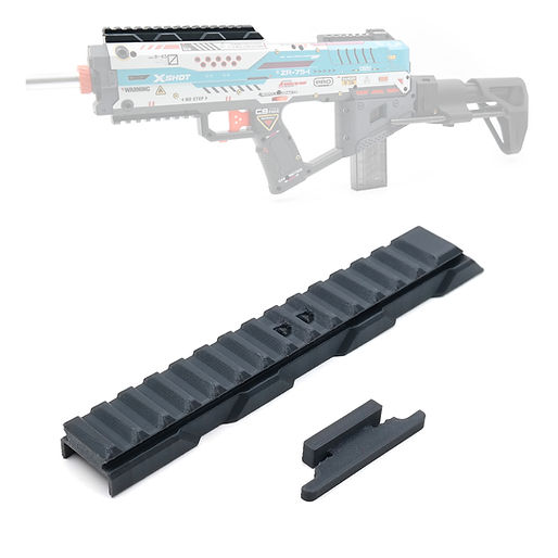 キノ西　2台まとめ ERECTA Raised Top Rail for X-Shot X-Fury | AK Blaster MOD