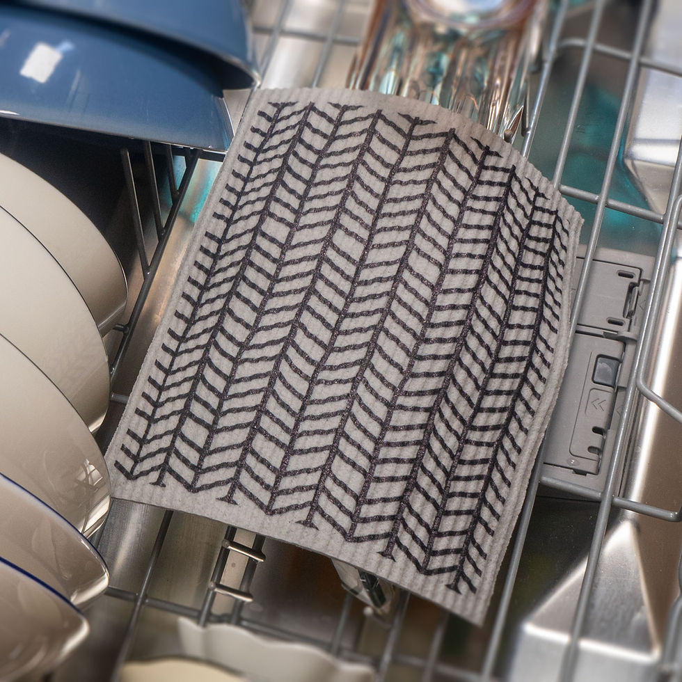 Thumbnail: Minimalist Neutral Gray Cellulose Sponge Cloth (Bamboo)