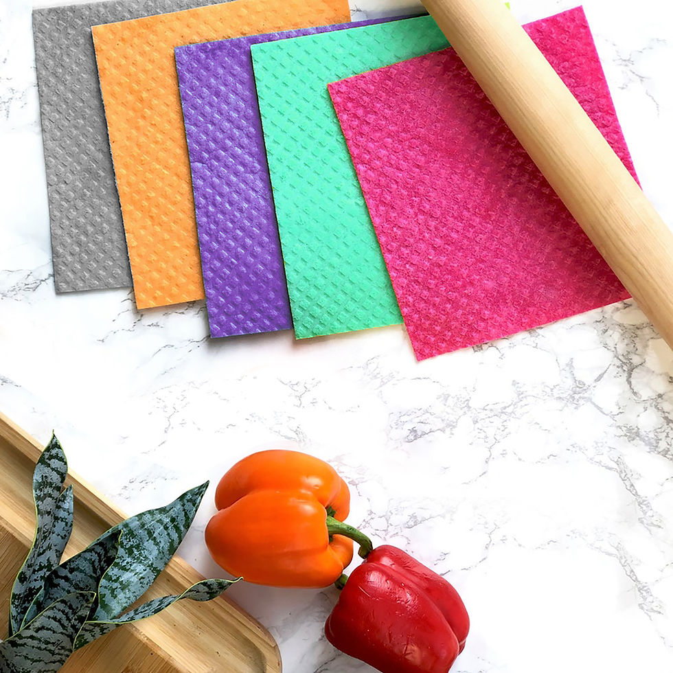縮圖：Swedish Dishcloth Eco-Friendly Cellulose Sponge cloth | 6 Pack Assorted Colours
