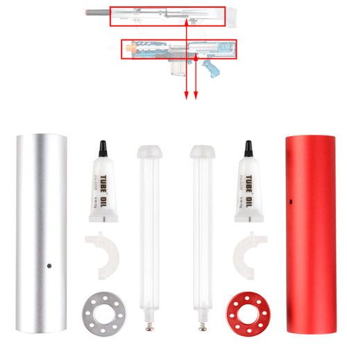 Worker Metal Plunger Rod for Nerf LongShot Terminator | AK Blaster MOD