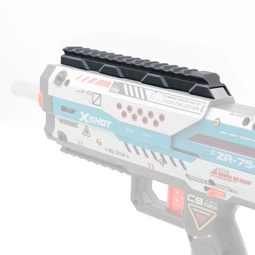 Raised Top Rail for X-Shot X-Fury | AK Blaster MOD
