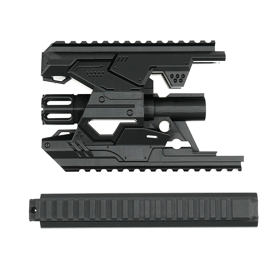 Thumbnail: ForgePH 3D Premium Kit Tactical Barrel Rail for Nerf Stryfe