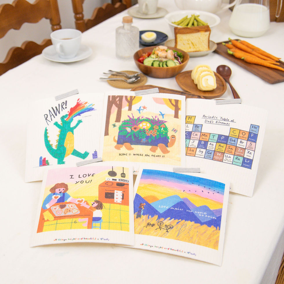 Thumbnail: All Things Bright and Beautiful #My Heart Grows World goes round DishCloth