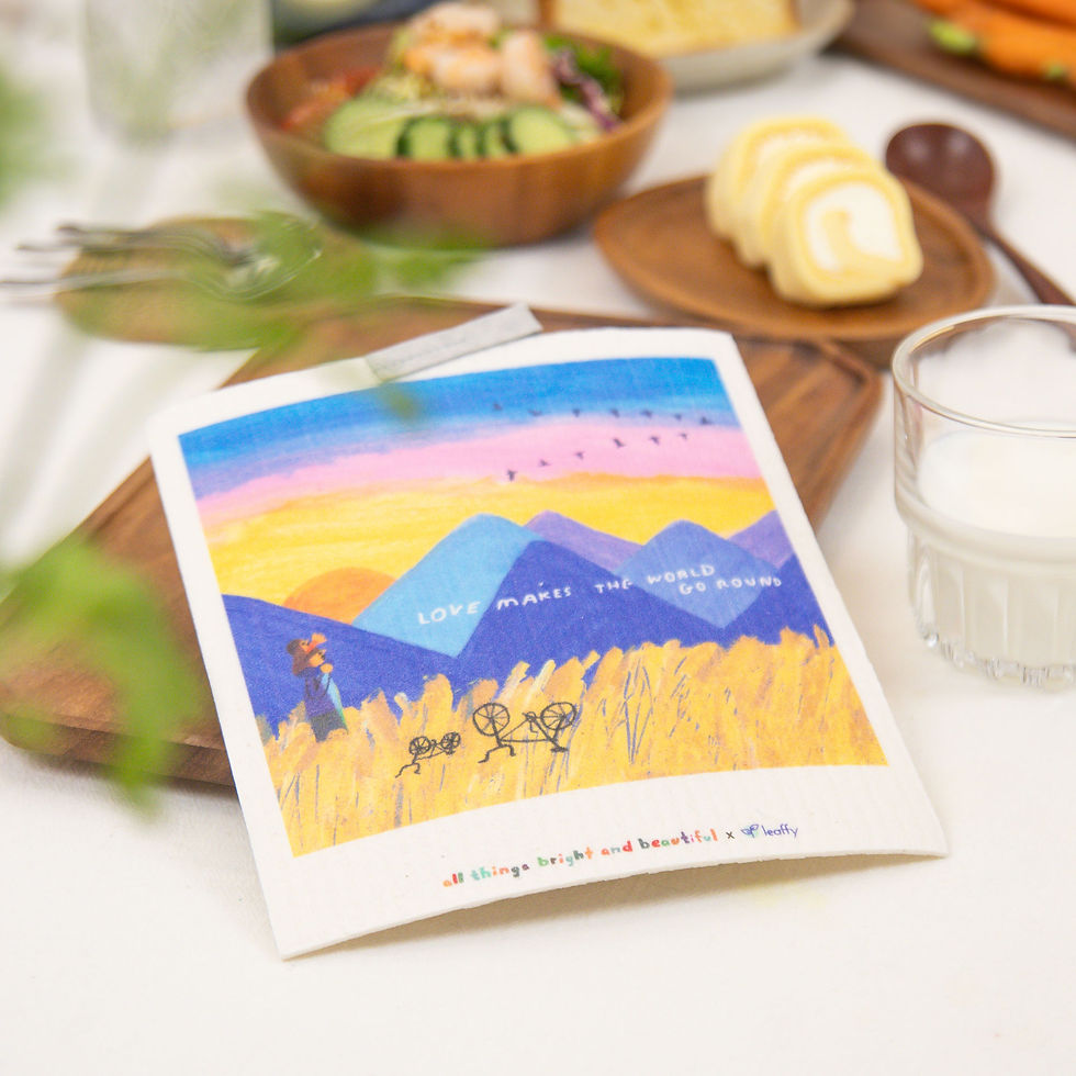 Thumbnail: All Things Bright and Beautiful #My Heart Grows World goes round DishCloth