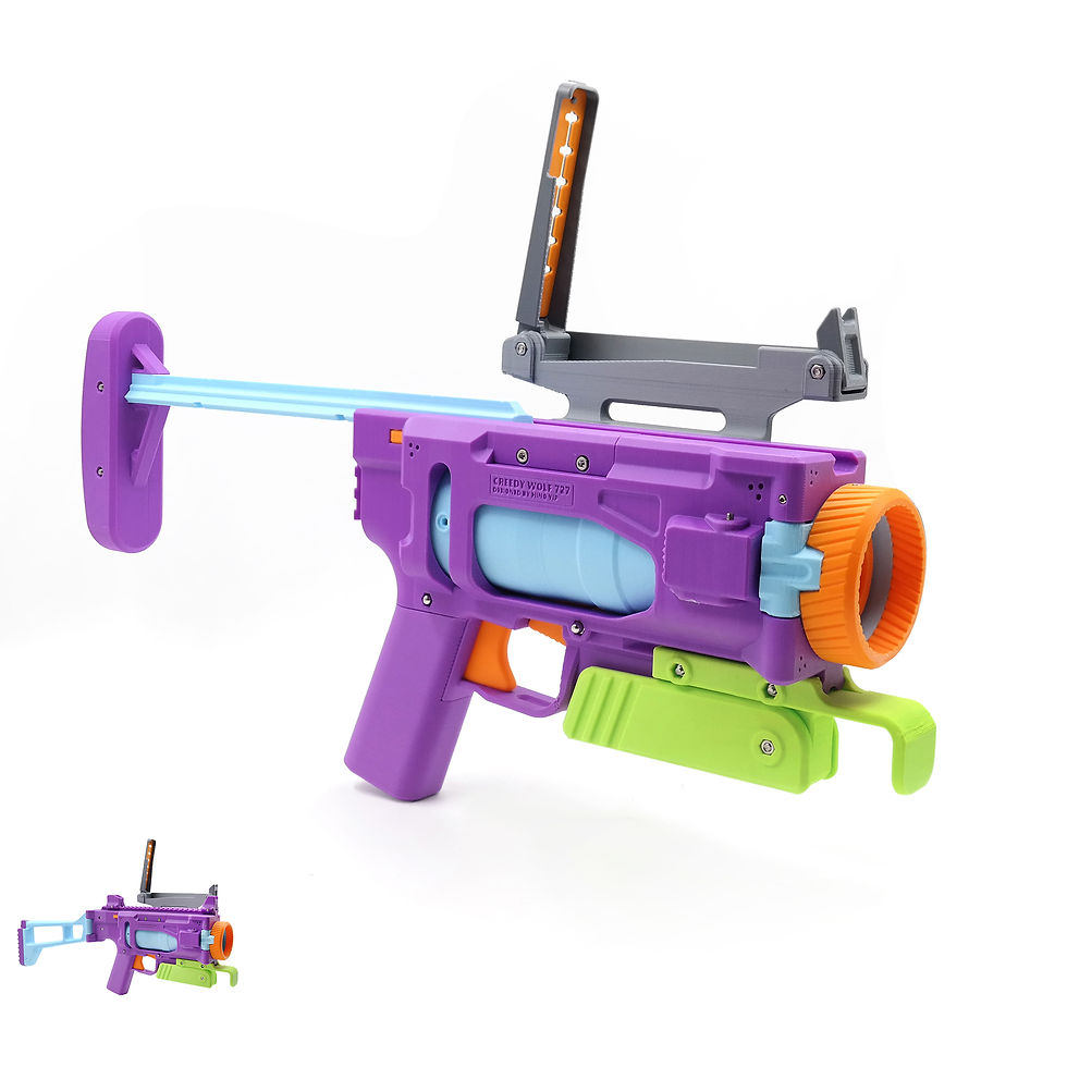 Thumbnail: Greedy Wolf 727 Blaster Toy by HingYip | 3D Parts and Hardware Kit