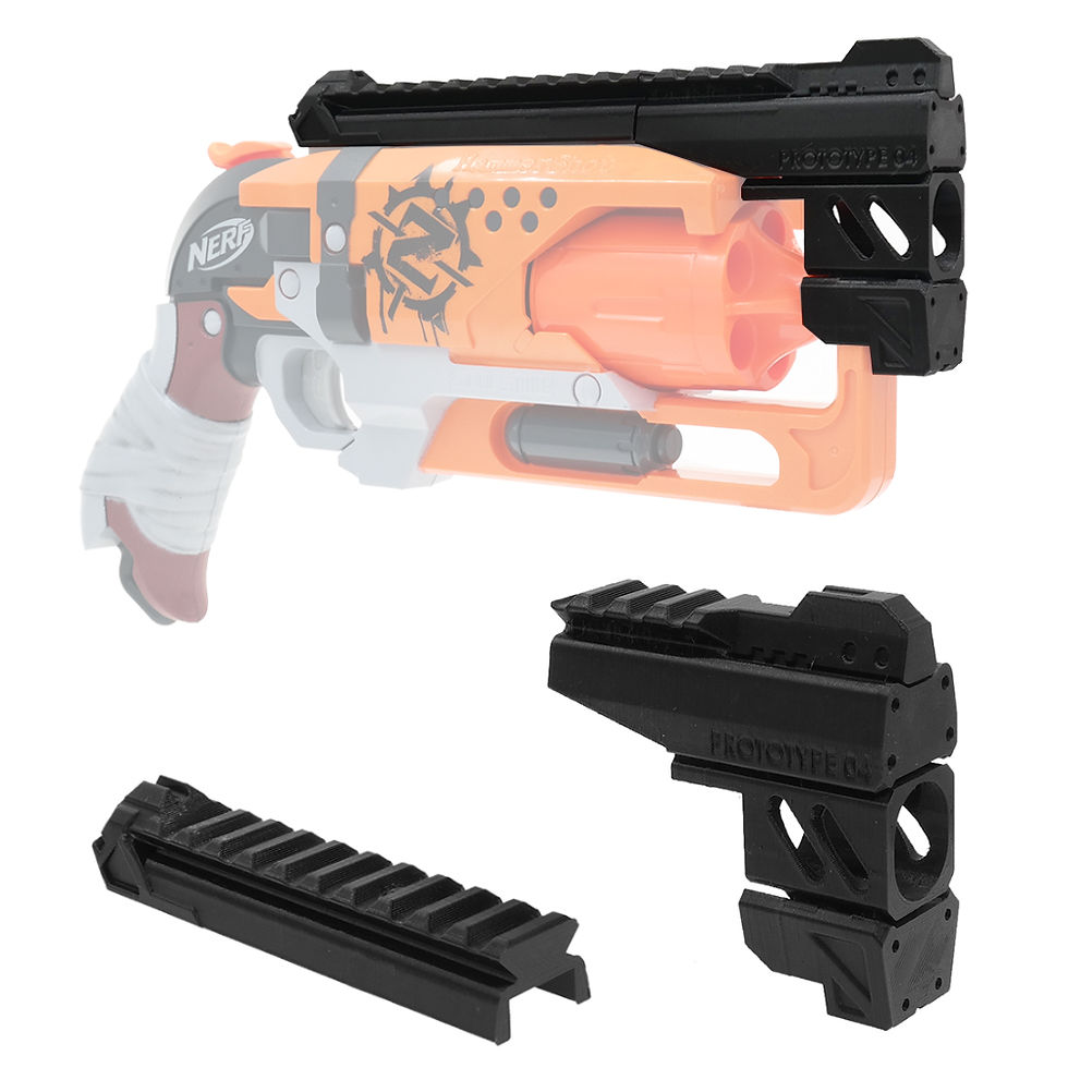 MaLiang 3D Snub Magnum Barrel Rail for Nerf HammerShot