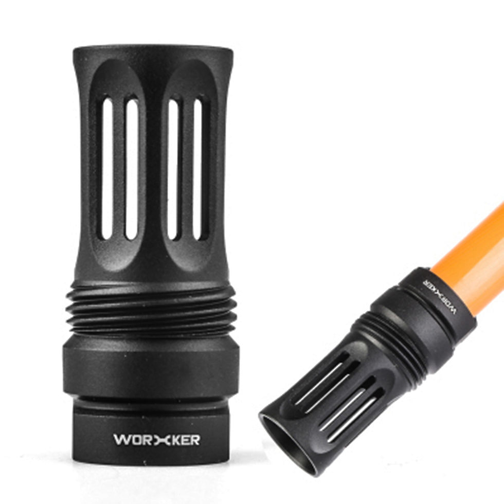 Thumbnail: Worker Muzzle Flash Hider with Extension Thread for 19mm Tube