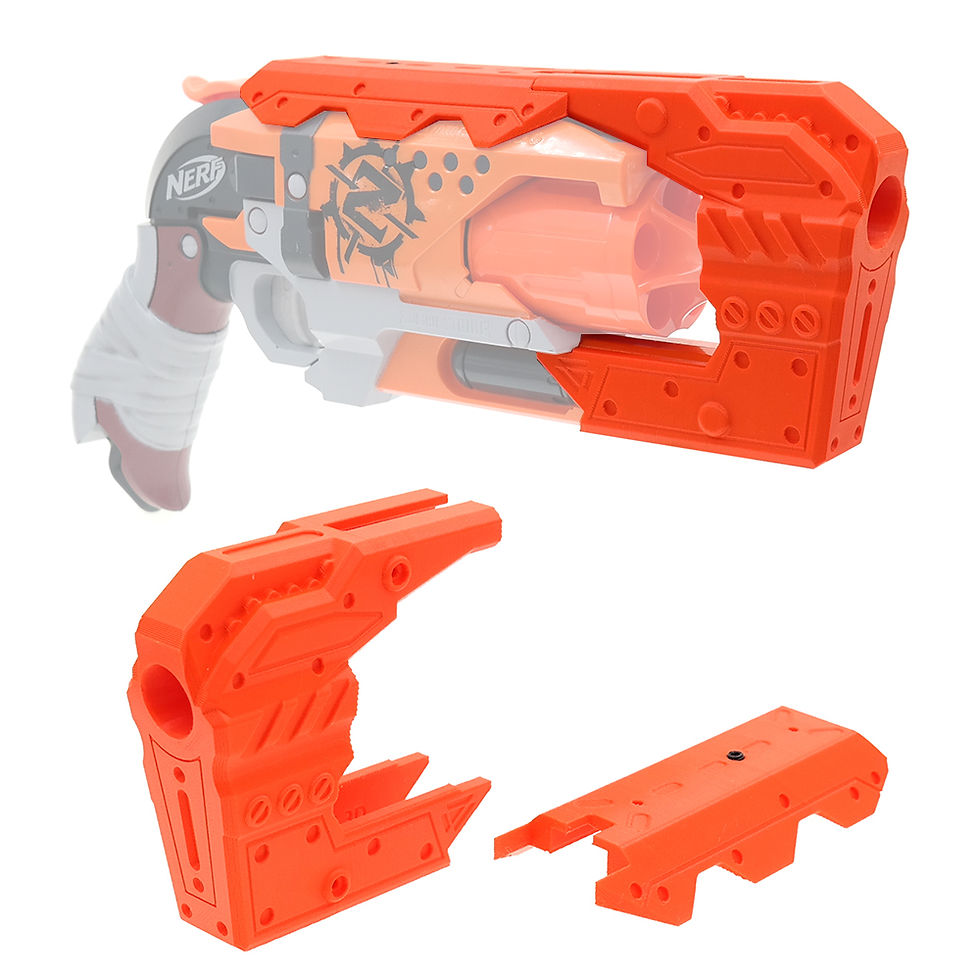 Thumbnail: MaLiang 3D Hades Barrel Mechanicern Style for Nerf HammerShot