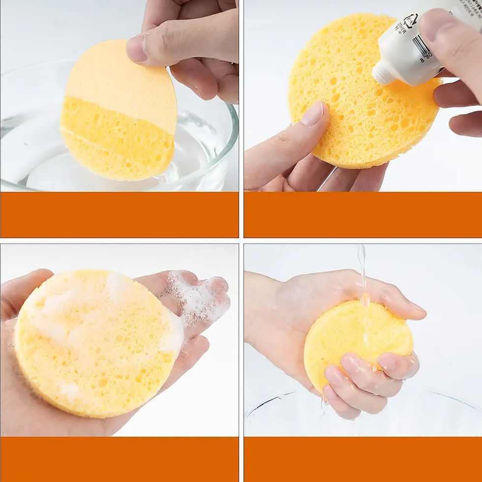 Thumbnail: Natural Compressed Cellulose Facial Cleansing Sponge Pack – 50 Pieces