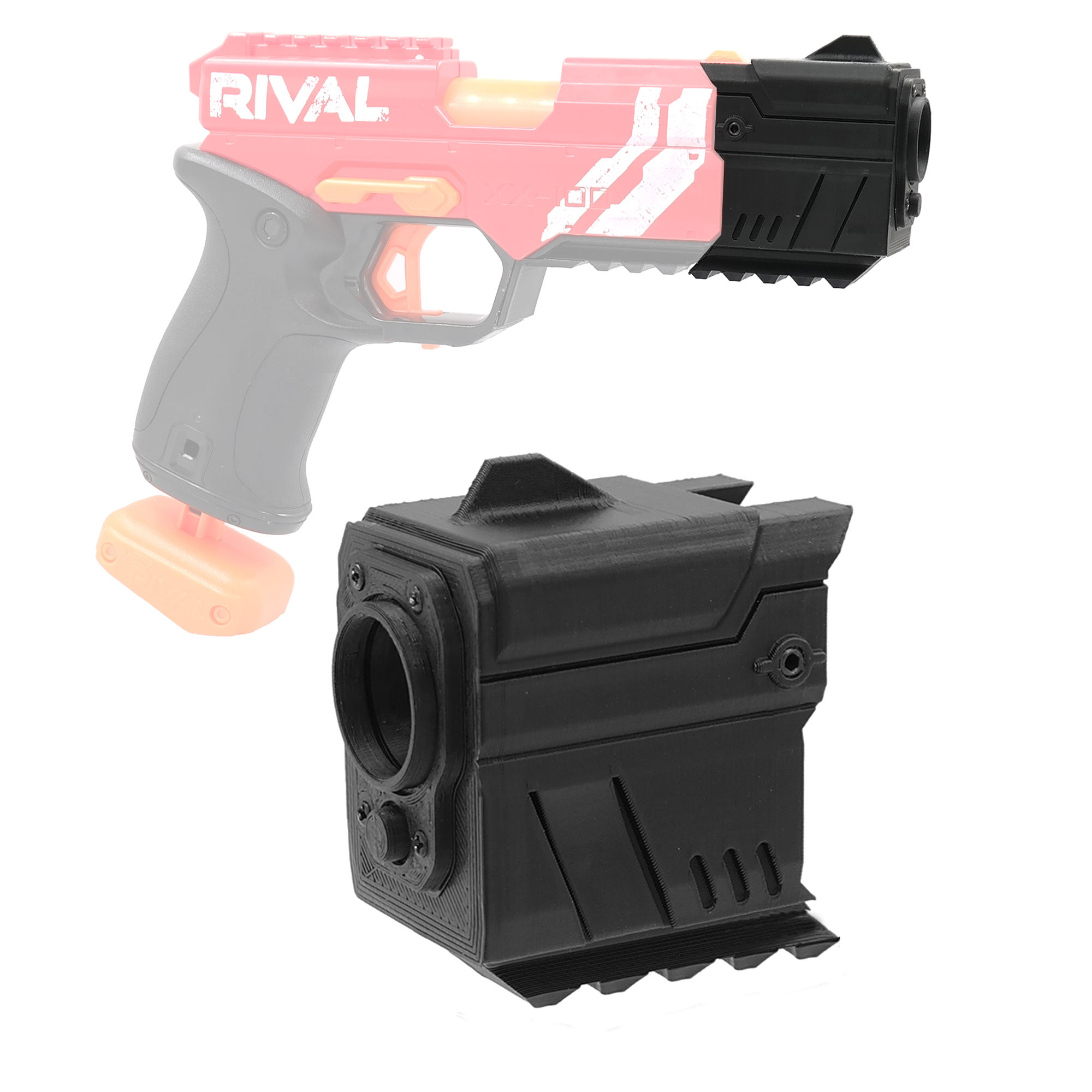 AKBM Sci-Fi Muzzle for Short Dart Mod Nerf Knockout