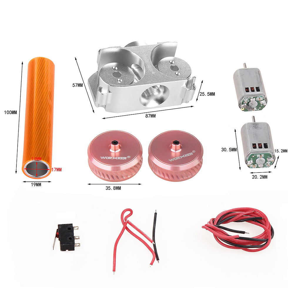 Thumbnail: Worker Metal Motor Flywheel Cage Kit for Nerf Stryfe RapidStrike
