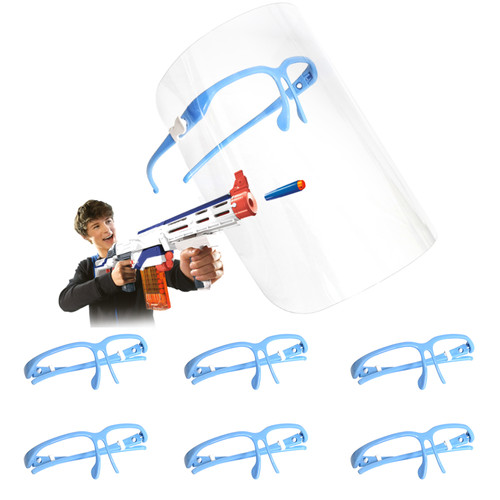 AKBM Tactical 6pak Safety Mask Nerf War Kids Wear Glasses AK Blaster MOD