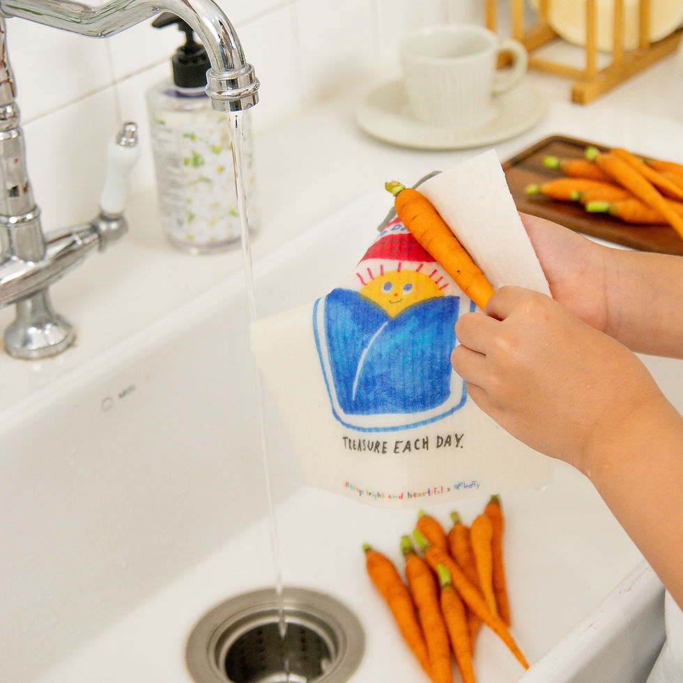 Thumbnail: All Things Bright and Beautiful #In my heart Courage DishCloth
