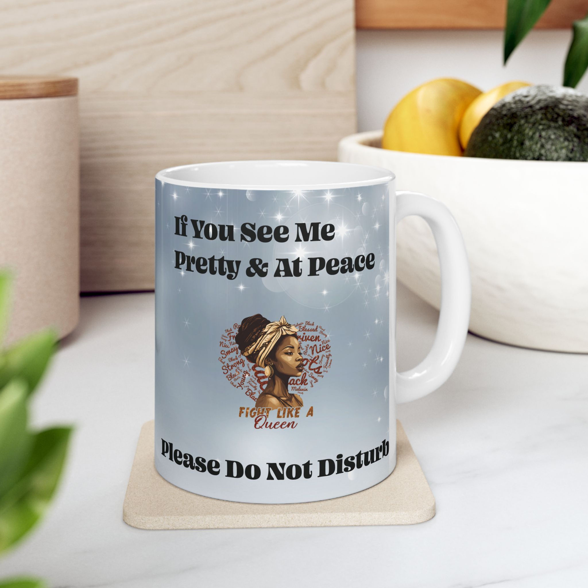 Ceramic Mug - Gift for Self-Loved Woman, Enjoy Own Company Mug, Black Girl Magic