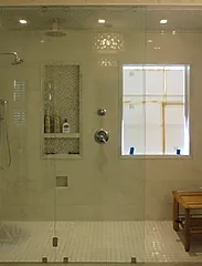 Fixed Panel Frameless Shower Doors Vitralum Gl Solutions Fixed Panels With Clamps