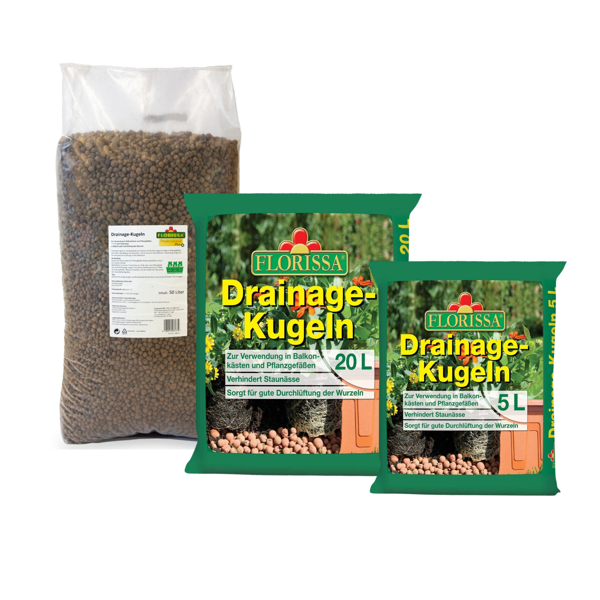 Drainage-Kugeln 5L + 20L + 50L