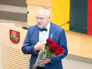 Iniciatyvos Nobelį skirti JAV prezidentui neparėmęs Seimo vadovas