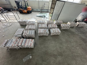 Sulaikytas 42,8 tūkst. eurų vertės  kontrabandinių cigarečių krovinys