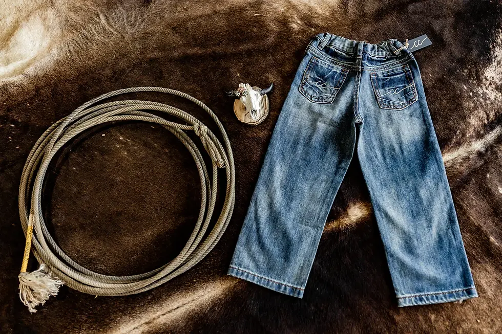 Thumbnail: CC WESTERN Boys Relaxed Dark Wash